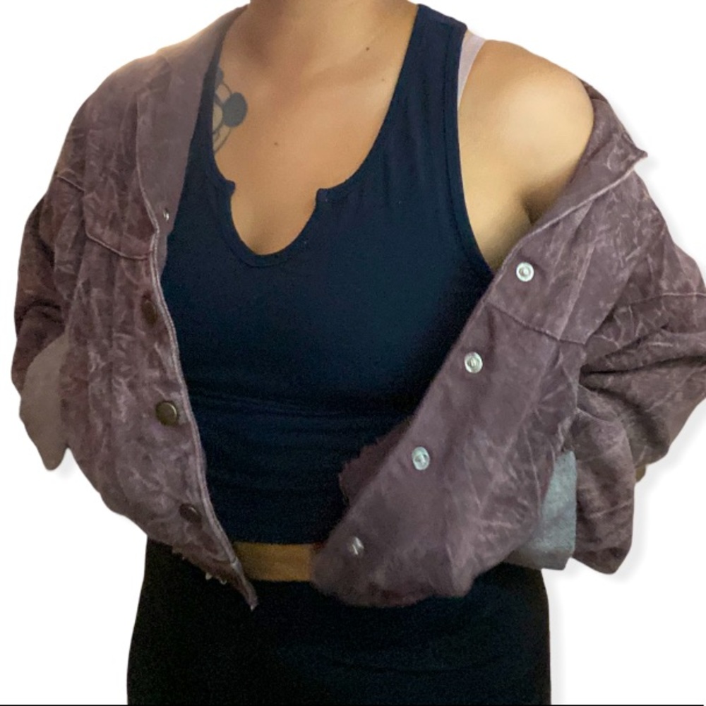 VTG Chase Brown Denim Cropped